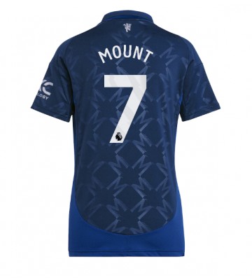 Manchester United Mason Mount #7 Bortatröja Dam 2024-25 Kortärmad